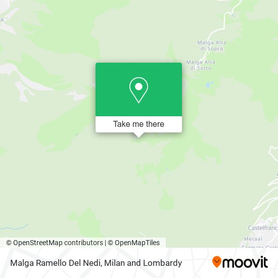 Malga Ramello Del Nedi map