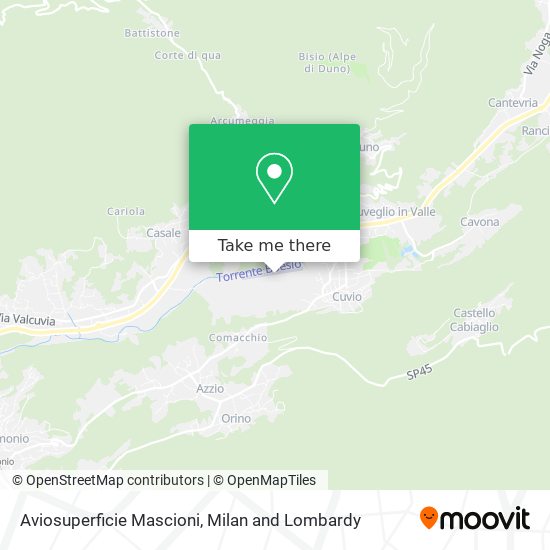 Aviosuperficie Mascioni map