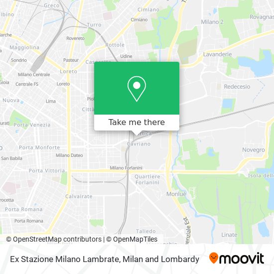 Ex Stazione Milano Lambrate map