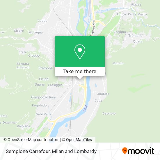Sempione Carrefour map