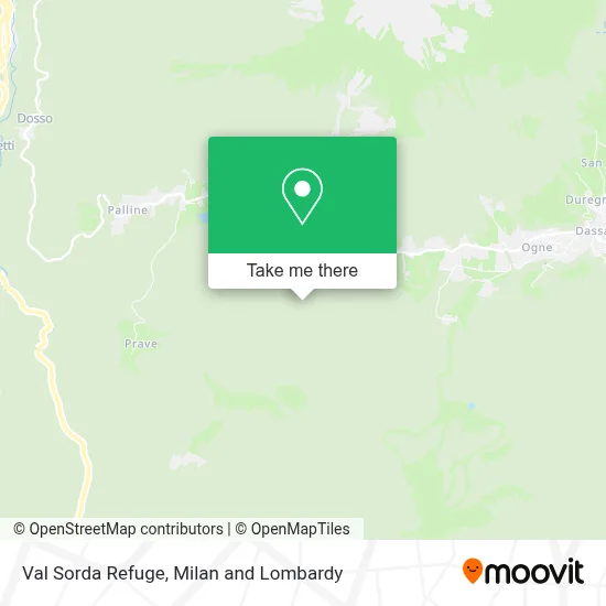 Val Sorda Refuge map