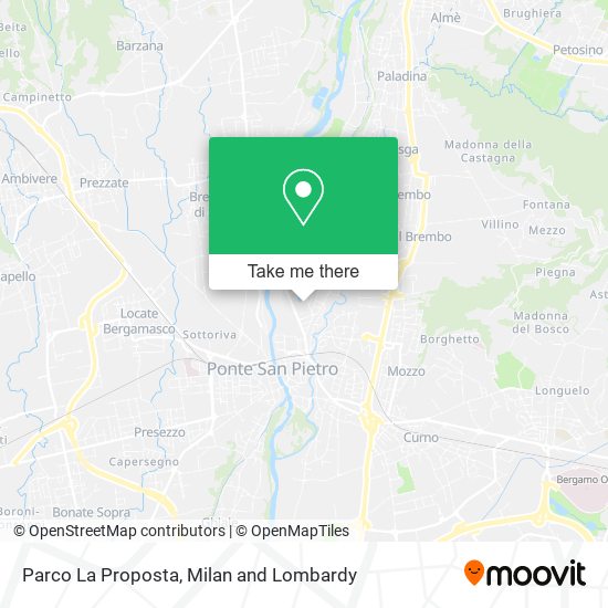 Parco La Proposta map