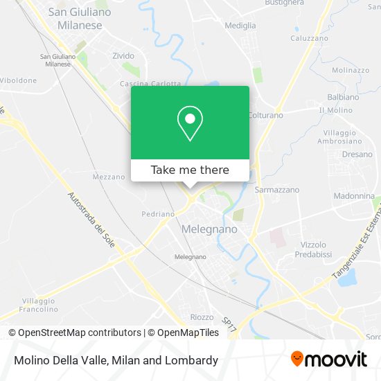 Molino Della Valle map