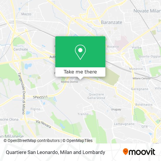 Quartiere San Leonardo map