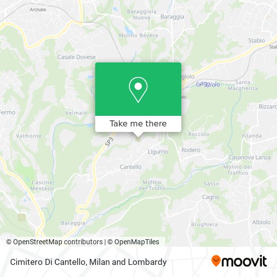 Cimitero Di Cantello map