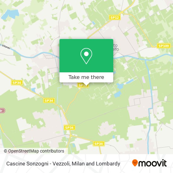 Cascine Sonzogni - Vezzoli map