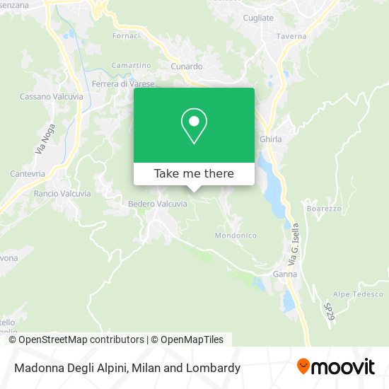 Madonna Degli Alpini map