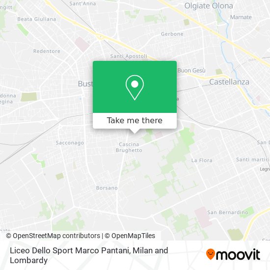 Liceo Dello Sport Marco Pantani map
