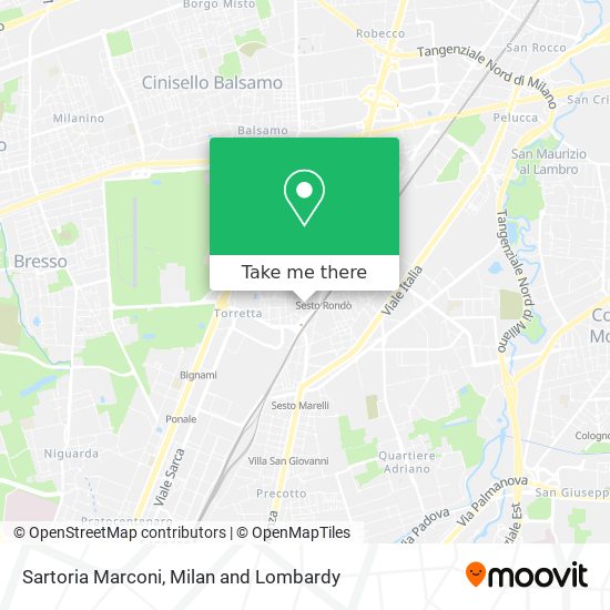 Sartoria Marconi map