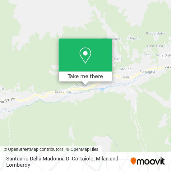 Santuario Della Madonna Di Cortaiolo map