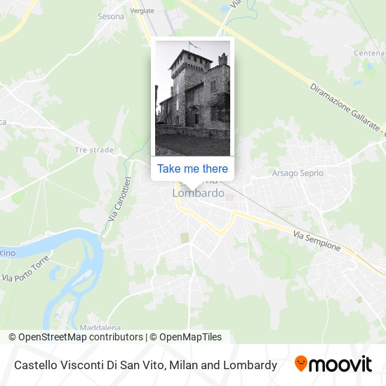 Castello Visconti Di San Vito map