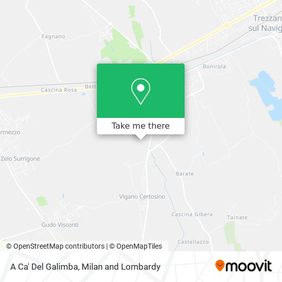 A Ca' Del Galimba map