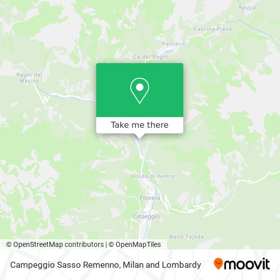 Campeggio Sasso Remenno map