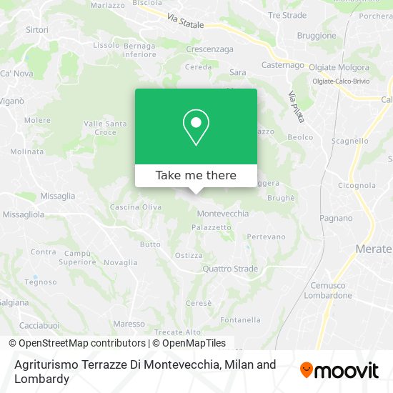 Agriturismo Terrazze Di Montevecchia map