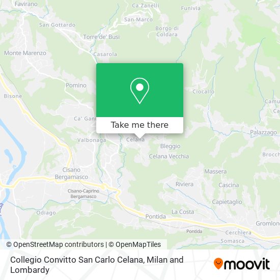 Collegio Convitto San Carlo Celana map