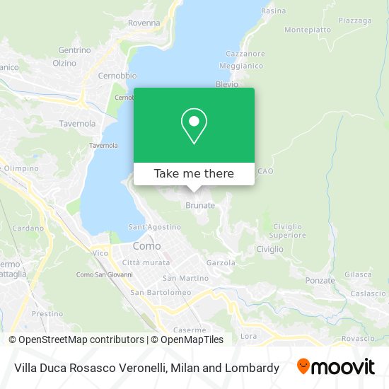 Villa Duca Rosasco Veronelli map