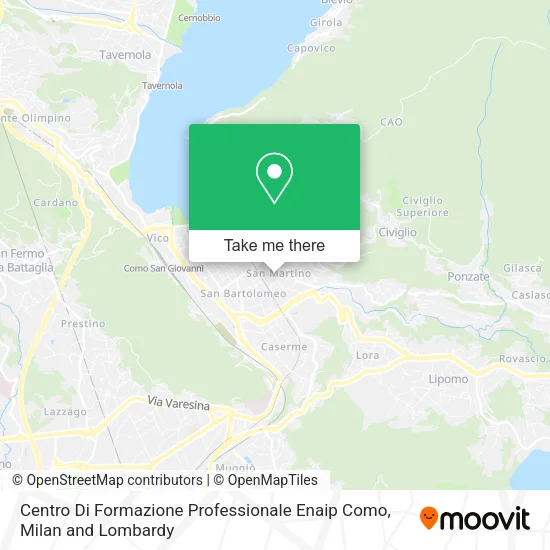 Centro Di Formazione Professionale Enaip Como map