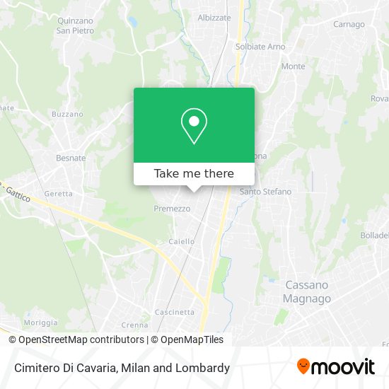Cimitero Di Cavaria map