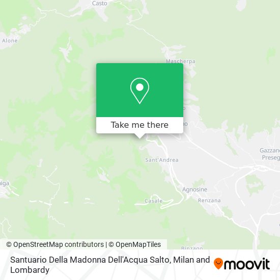 Santuario Della Madonna Dell'Acqua Salto map