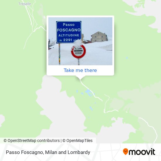 Passo Foscagno map