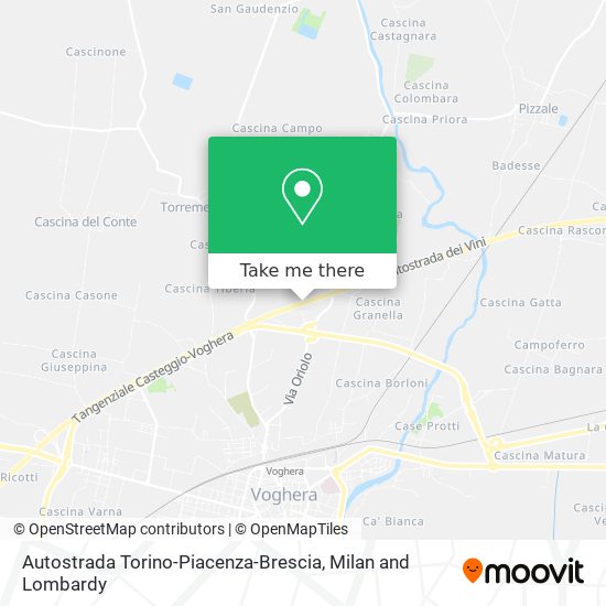 Autostrada Torino-Piacenza-Brescia map