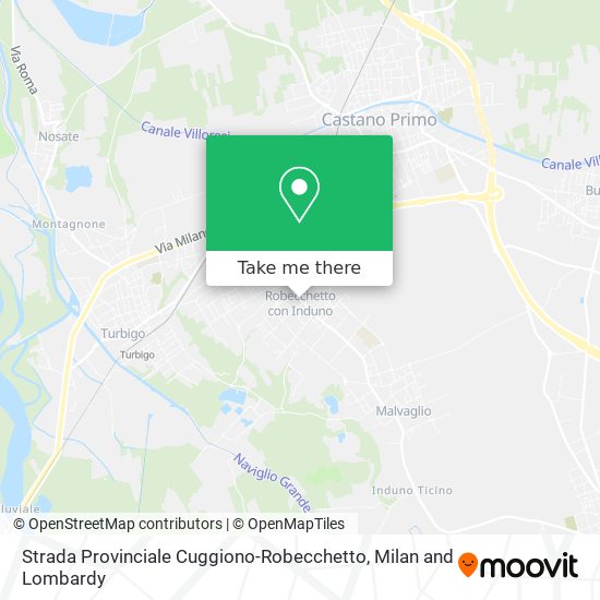 Strada Provinciale Cuggiono-Robecchetto map