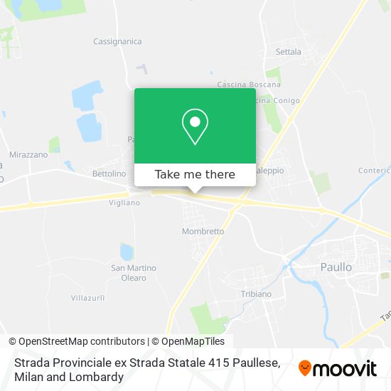 Strada Provinciale ex Strada Statale 415 Paullese map