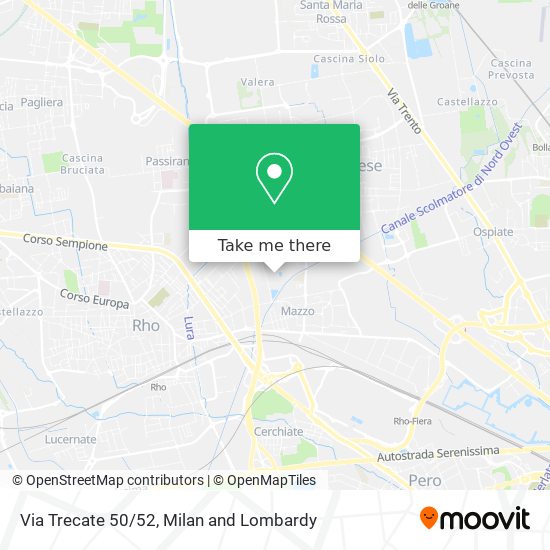 Via Trecate 50/52 map