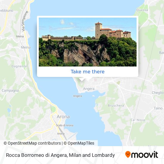 Rocca Borromeo di Angera map