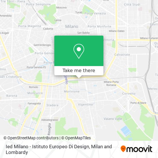 Ied Milano - Istituto Europeo Di Design map