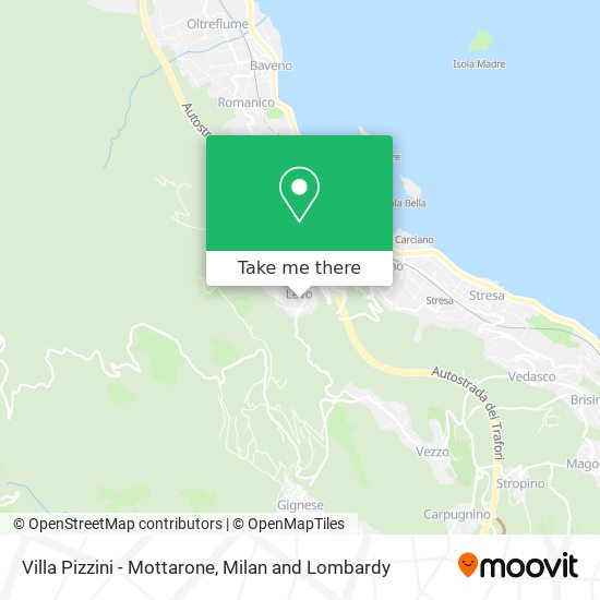 Villa Pizzini - Mottarone map