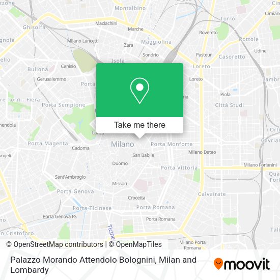 Palazzo Morando Attendolo Bolognini map