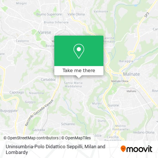 Uninsumbria-Polo Didattico Seppilli map