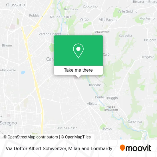 Via Dottor Albert Schweitzer map