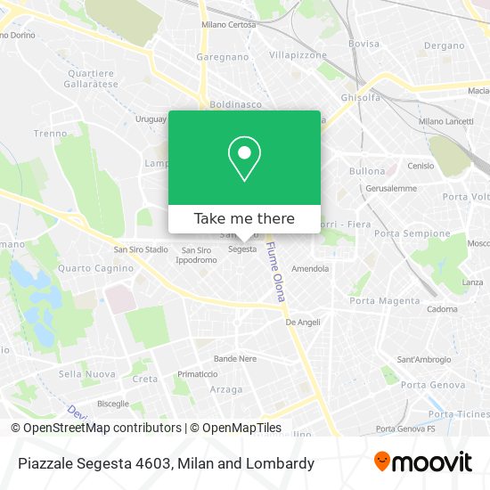 Piazzale Segesta 4603 map