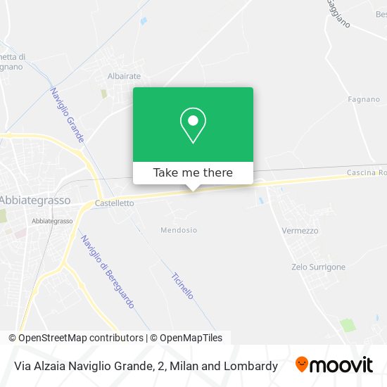 Via Alzaia Naviglio Grande, 2 map