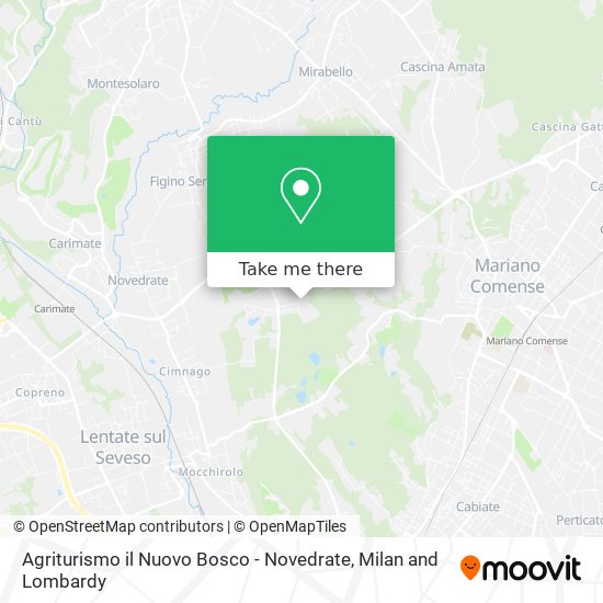 Agriturismo il Nuovo Bosco - Novedrate map