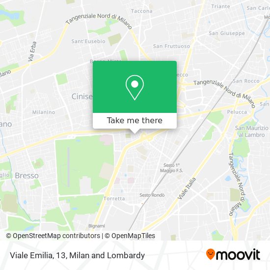 Viale Emilia, 13 map