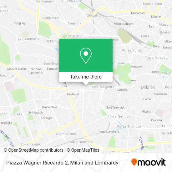Piazza Wagner Riccardo 2 map