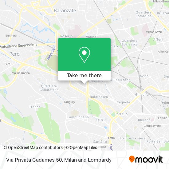 Via Privata Gadames 50 map