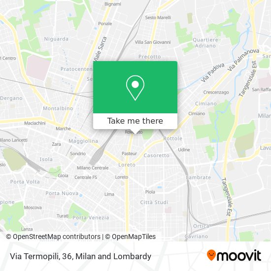 Via Termopili, 36 map