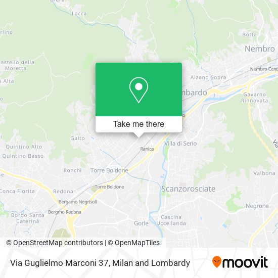 Via Guglielmo Marconi 37 map