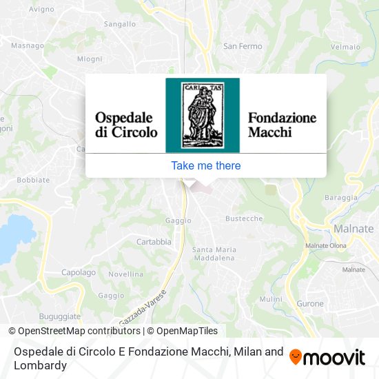 Ospedale di Circolo E Fondazione Macchi map
