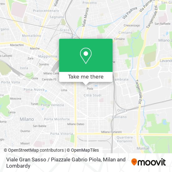 Viale Gran Sasso / Piazzale Gabrio Piola map
