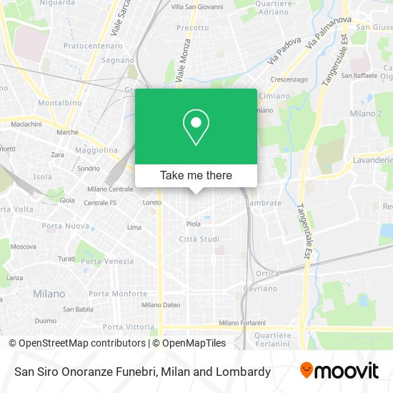 San Siro Onoranze Funebri map