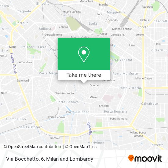 Via Bocchetto, 6 map