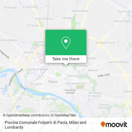 Piscina Comunale Folperti di Pavia map