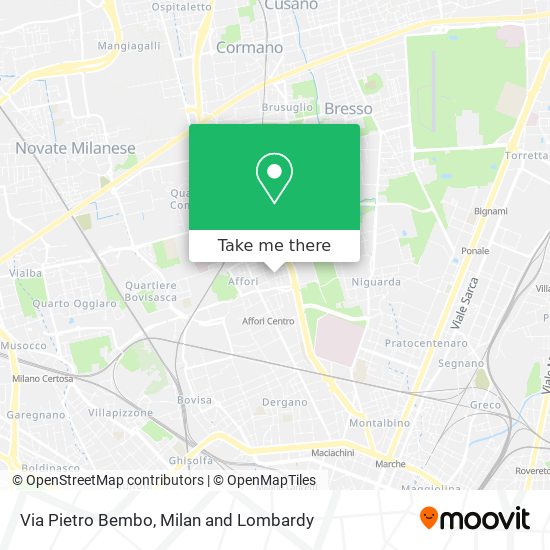 Via Pietro Bembo map