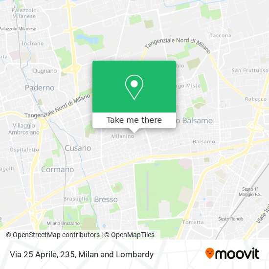 Via 25 Aprile, 235 map
