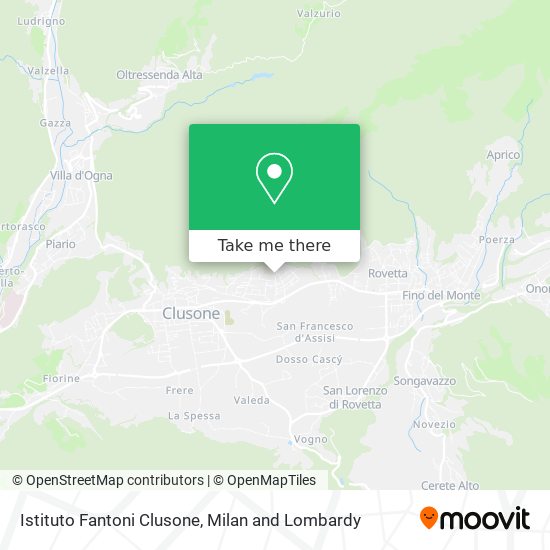 Istituto Fantoni Clusone map